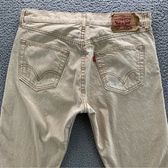 Levis 501 Vintage Straight Leg Button Fly Men's Jeans Made In USA  -  Size: 36 - Picture 4 of 15